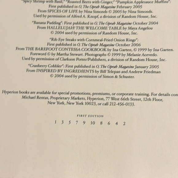 1st Edition Oprah Winfrey Magazine Cookbook. - Picture 4 of 6